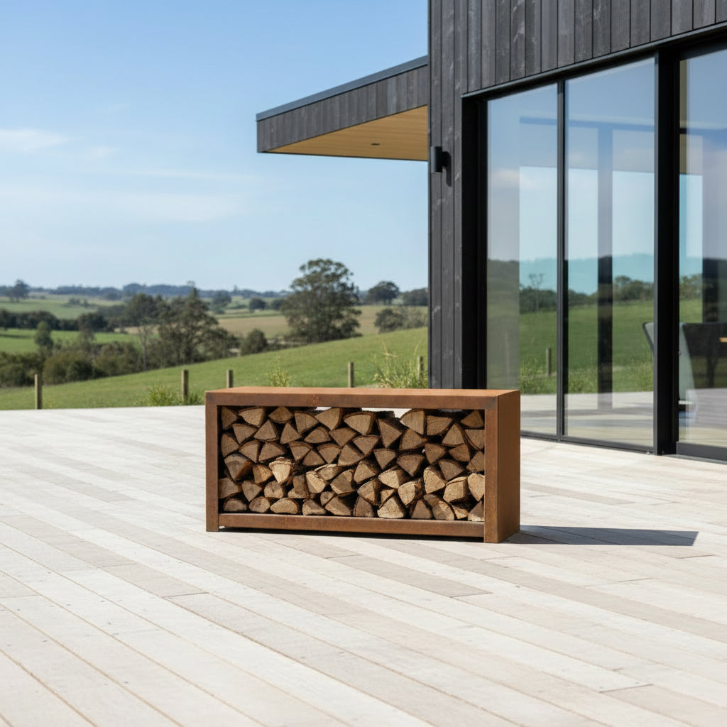 Wood Storage/Bench Seat